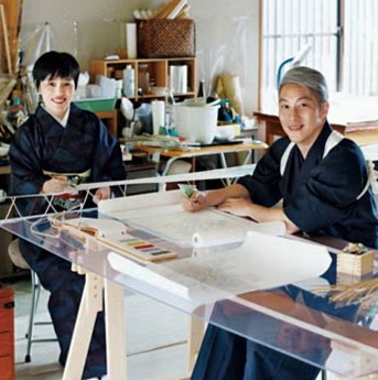 腰原英吾さん・信子さん／手描き友禅作家