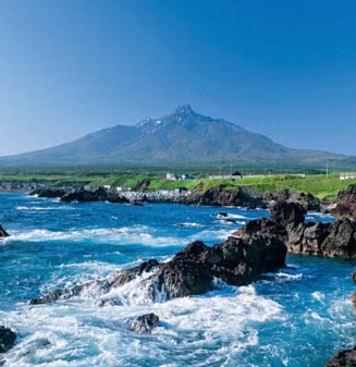利尻島の風景
